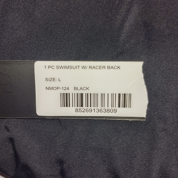 🆕NICOLE MILLER SWIMWEAR ALL BLACK ONE-PIECE BATHING SUIT SIZE LARGE 🆕 - Picture 6 of 9